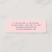 前足のパターン，犬のトリマー,ドッグウォーカー，ペットショップ スキニー名刺 (裏面)