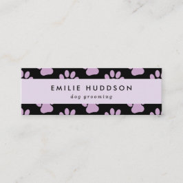 前足のパターン，犬のトリマー,ドッグウォーカー，ペットショップ スキニー名刺