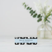 前足のパターン，犬のトリマー,ドッグウォーカー，ペットショップ スキニー名刺 (スタンド正面)