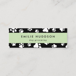前足のパターン，犬のトリマー,ドッグウォーカー，ペットショップ スキニー名刺