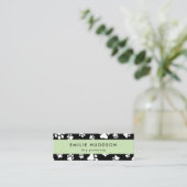 前足のパターン,犬のトリマー,ドッグウォーカー,ペットショップ スキニー名刺 (スタンド正面)