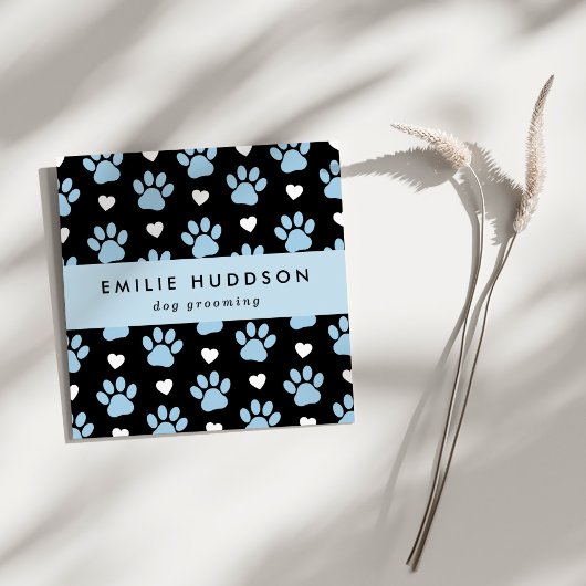 前足のパターン,犬のトリマー,ドッグウォーカー,ペットショップ スクエア名刺