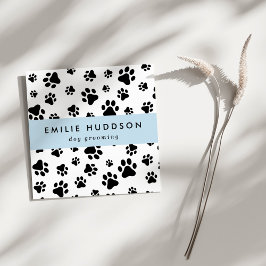 前足のパターン，犬のトリマー,ドッグウォーカー，ペットショップ スクエア名刺