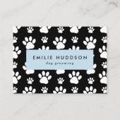 前足のパターン，犬のトリマー,ドッグウォーカー，ペットショップ 名刺 (正面)