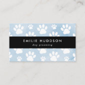 前足のパターン，犬のトリマー,ドッグウォーカー，ペットショップ 名刺 (正面)
