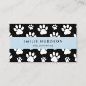前足のパターン，犬のトリマー,ドッグウォーカー，ペットショップ 名刺 (正面)