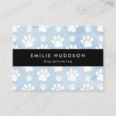 前足のパターン，犬のトリマー,ドッグウォーカー，ペットショップ 名刺 (正面)