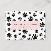 前足のパターン，犬のトリマー,ドッグウォーカー，ペットショップ 名刺 (正面)