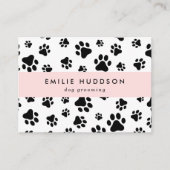 前足のパターン，犬のトリマー,ドッグウォーカー，ペットショップ 名刺 (正面)