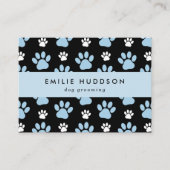 前足のパターン，犬のトリマー,ドッグウォーカー，ペットショップ 名刺 (正面)