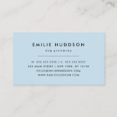 前足のパターン,犬のトリマー,ドッグウォーカー,ペットショップ 名刺 (裏面)