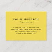 前足のパターン,犬のトリマー,ドッグウォーカー,ペットショップ 名刺 (裏面)