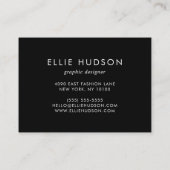 前足のパターン,犬のトリマー,ドッグウォーカー,ペットショップ 名刺 (裏面)