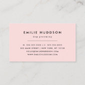 前足のパターン,犬のトリマー,ドッグウォーカー,ペットショップ 名刺 (裏面)