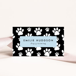 前足のパターン，犬のトリマー,ドッグウォーカー，ペットショップ 名刺