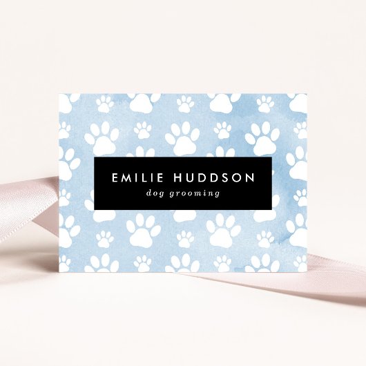 前足のパターン,犬のトリマー,ドッグウォーカー,ペットショップ 名刺