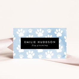 前足のパターン，犬のトリマー,ドッグウォーカー，ペットショップ 名刺