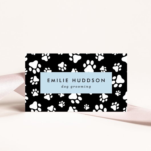 前足のパターン,犬のトリマー,ドッグウォーカー,ペットショップ 名刺
