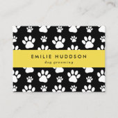 前足のパターン,犬のトリマー,ドッグウォーカー,ペットショップ 名刺 (正面)