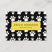前足のパターン，犬のトリマー,ドッグウォーカー，ペットショップ 名刺 (正面)