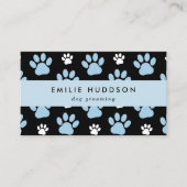 前足のパターン，犬のトリマー,ドッグウォーカー，ペットショップ 名刺 (正面)