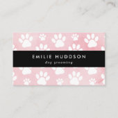 前足のパターン，犬のトリマー,ドッグウォーカー，ペットショップ 名刺 (正面)