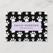 前足のパターン，犬のトリマー,ドッグウォーカー，ペットショップ 名刺 (正面)