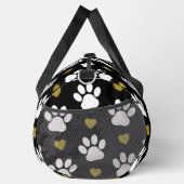 前足のパターン,犬の前足,白い前足,金ゴールドハート ダッフルバッグ (右)