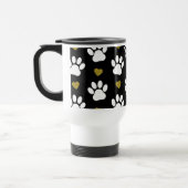 前足のパターン,犬の前足,白い前足,金ゴールドハート トラベルマグ (左)