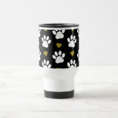 前足のパターン,犬の前足,白い前足,金ゴールドハート トラベルマグ (中央)