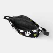 前足のパターン,犬の前足,白い前足,金ゴールドハート ファニーパック (見開き)