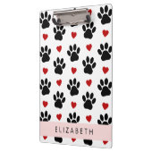 前足のパターン,黒い前足,赤いハート,名前 クリップボード (左)