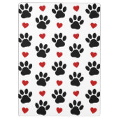 前足のパターン,黒い前足,赤いハート,名前 クリップボード (裏面)