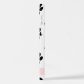 前足のパターン,黒い前足,赤いハート,名前 iPhoneケース (左側面)