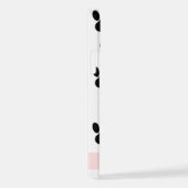 前足のパターン,黒い前足,赤いハート,名前 iPhoneケース (右側面)