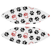 前足のパターン，黒い前足，赤い前足，ハート アメリカンフットボール (パネル)