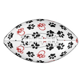 前足のパターン,黒い前足,赤い前足,ハート アメリカンフットボール