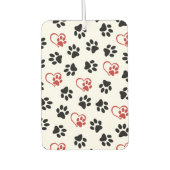 前足のパターン，黒い前足，赤い前足，ハート カーエアーフレッシュナー (正面)