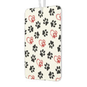 前足のパターン，黒い前足，赤い前足，ハート カーエアーフレッシュナー (左)