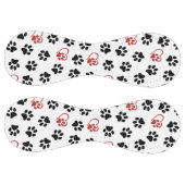 前足のパターン，黒い前足，赤い前足，ハート ソフトボール (パネル)