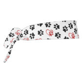 前足のパターン，黒い前足，赤い前足，ハート タイヘッドバンド (回転270)