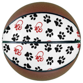 前足のパターン,黒い前足,赤い前足,ハート バスケットボール