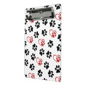 前足のパターン，黒い前足，赤い前足，ハート ミニクリップボード (アングル2)