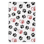 前足のパターン，黒い前足，赤い前足，ハート ミニクリップボード (裏面)