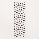 前足のパターン，黒い前足，赤い前足，ハート ヨガマット (正面)