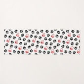 前足のパターン，黒い前足，赤い前足，ハート ヨガマット (正面(横))