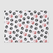 前足のパターン，黒い前足，赤い前足，ハート 薄葉紙 (正面)