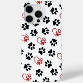 前足のパターン,黒い前足,赤い前足,ハート Case-Mate iPhoneケース (裏面)