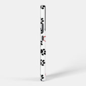 前足のパターン，黒い前足，赤い前足，ハート SAMSUNG GALAXYケース (右側面)