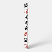 前足のパターン，黒い前足，赤い前足，ハート SAMSUNG GALAXYケース (左側面)